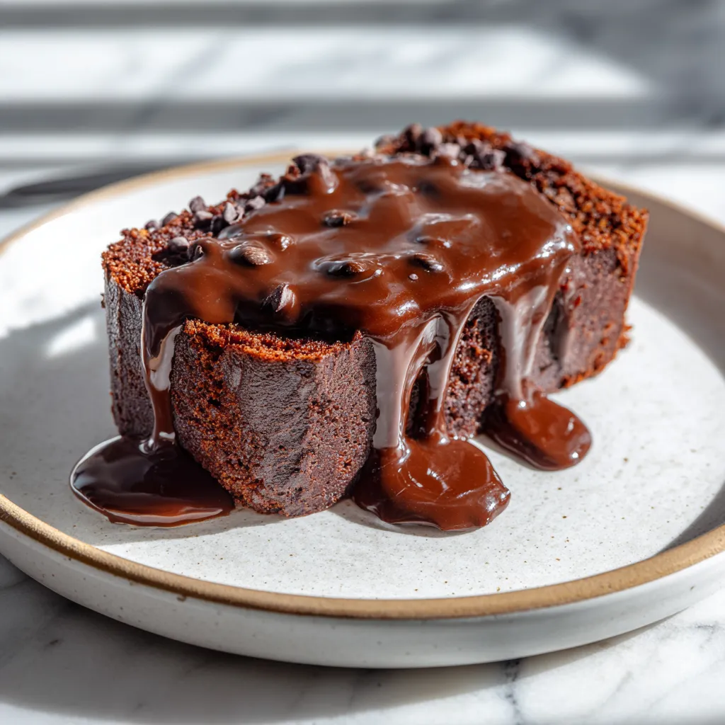 Decadent Molten Chocolate Lava Cakes with Gooey Dark Chocolate Center and Rich Cocoa - secondary view